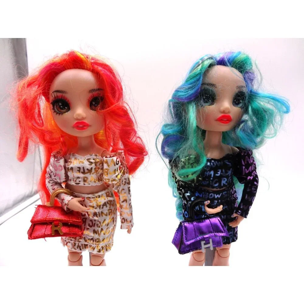 Rainbow High  Shadow High Devious Twins‎ Holly and Laurel both with Purse